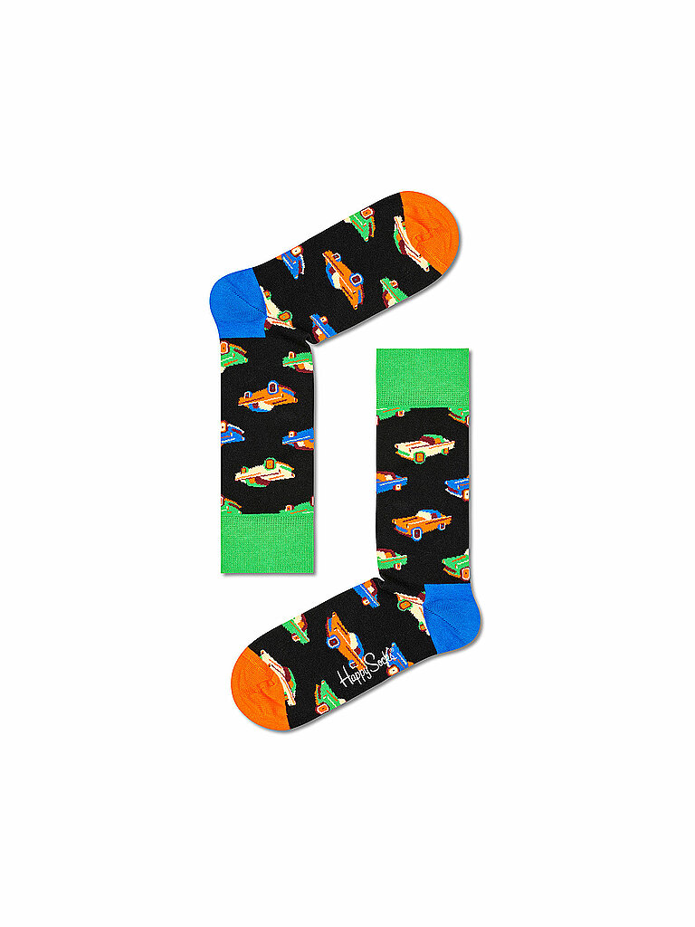 HAPPY SOCKS Herren Socken CAR black / multi schwarz | 36-40